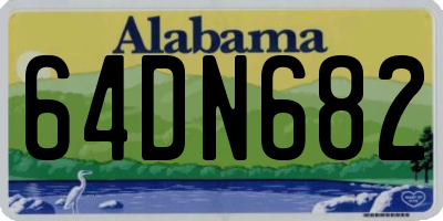 AL license plate 64DN682