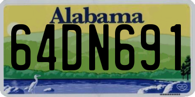 AL license plate 64DN691