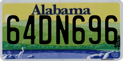 AL license plate 64DN696