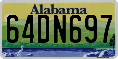 AL license plate 64DN697