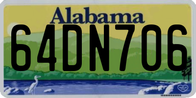 AL license plate 64DN706