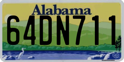 AL license plate 64DN711