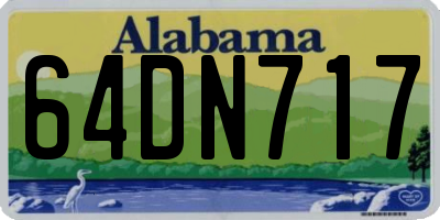 AL license plate 64DN717