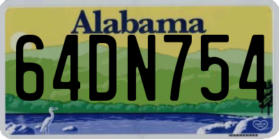 AL license plate 64DN754