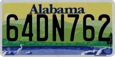AL license plate 64DN762