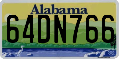 AL license plate 64DN766