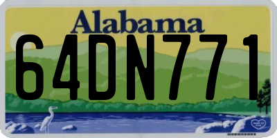 AL license plate 64DN771