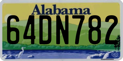 AL license plate 64DN782