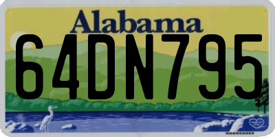 AL license plate 64DN795