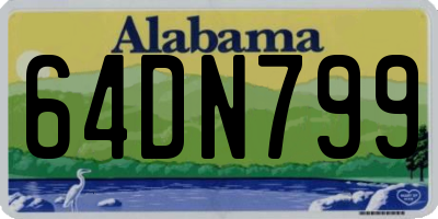 AL license plate 64DN799