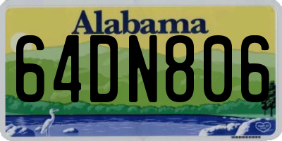 AL license plate 64DN806