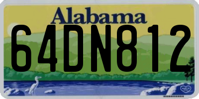 AL license plate 64DN812