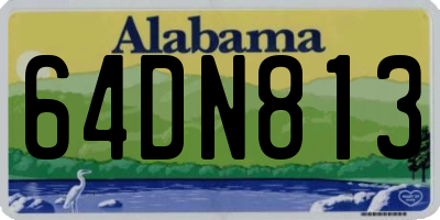 AL license plate 64DN813