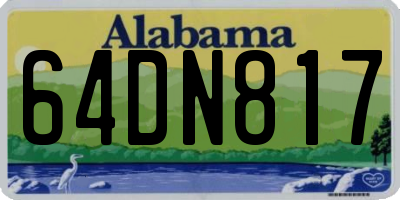 AL license plate 64DN817