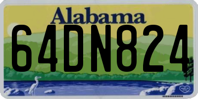 AL license plate 64DN824