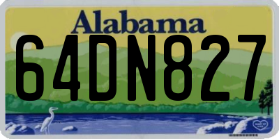 AL license plate 64DN827