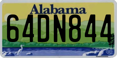 AL license plate 64DN844