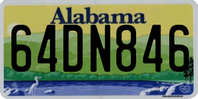 AL license plate 64DN846