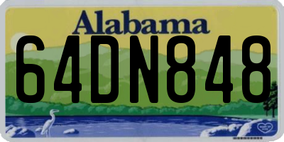 AL license plate 64DN848