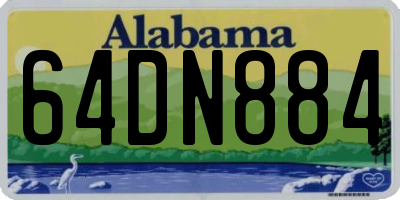 AL license plate 64DN884
