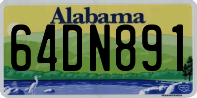 AL license plate 64DN891
