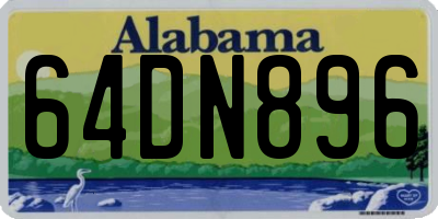 AL license plate 64DN896