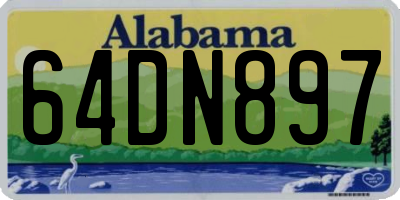 AL license plate 64DN897