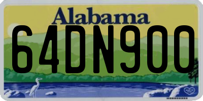 AL license plate 64DN900