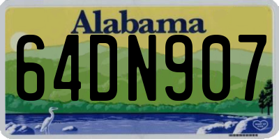 AL license plate 64DN907