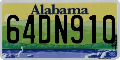 AL license plate 64DN910