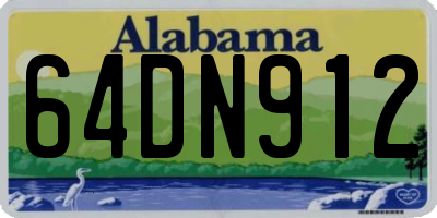 AL license plate 64DN912