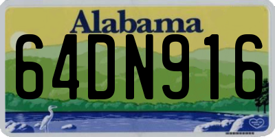 AL license plate 64DN916