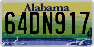 AL license plate 64DN917