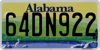 AL license plate 64DN922