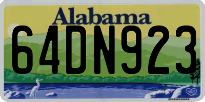 AL license plate 64DN923