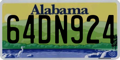 AL license plate 64DN924