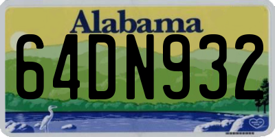 AL license plate 64DN932