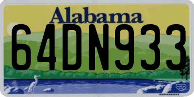 AL license plate 64DN933