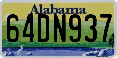 AL license plate 64DN937