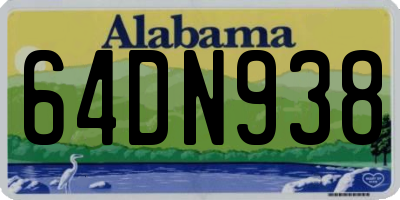 AL license plate 64DN938