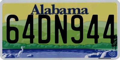 AL license plate 64DN944
