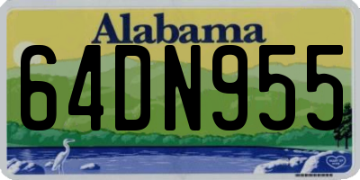 AL license plate 64DN955