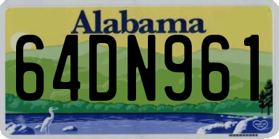 AL license plate 64DN961