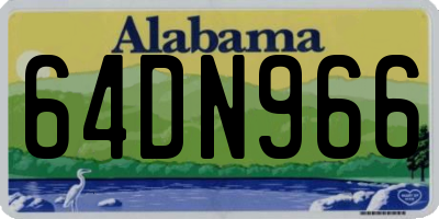 AL license plate 64DN966