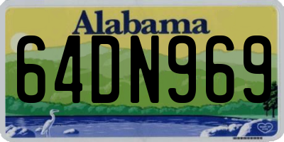 AL license plate 64DN969