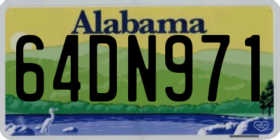 AL license plate 64DN971