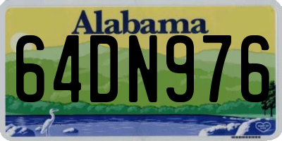 AL license plate 64DN976
