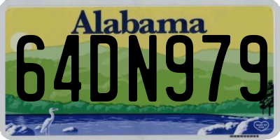 AL license plate 64DN979