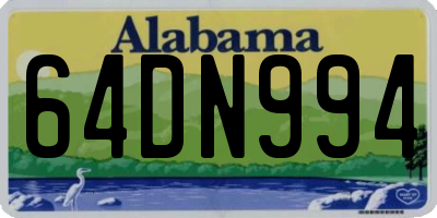 AL license plate 64DN994