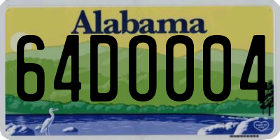 AL license plate 64DO004